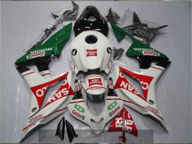 Branco Vermelho Verde San Carlo Castrol Carenagem CBR 600RR 2007-2008