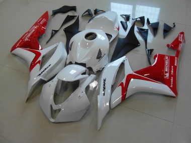 Branco Vermelho Versão de Corrida Carenagem CBR 600RR 2007-2008