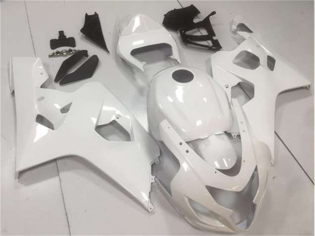 Brilhante Branco Carenagem GSXR 600 / 750 K4 2004-2005 Brilhante Branco Carenagem GSXR 600 / 750 K4 2004-2005