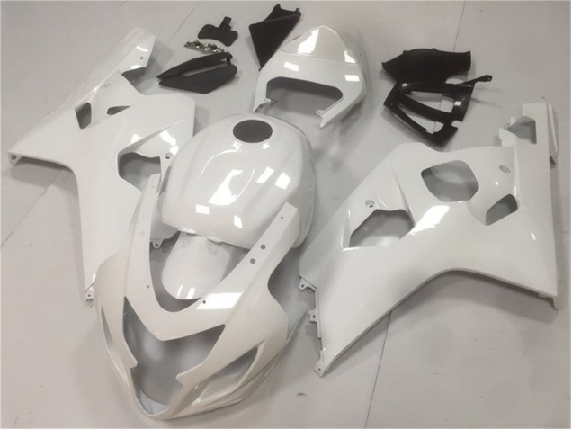 Brilhante Branco Carenagem GSXR 600 / 750 K4 2004-2005 Brilhante Branco Carenagem GSXR 600 / 750 K4 2004-2005