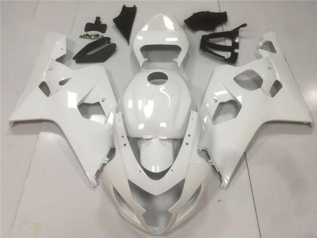 Brilhante Branco Carenagem GSXR 600 / 750 K4 2004-2005 Brilhante Branco Carenagem GSXR 600 / 750 K4 2004-2005