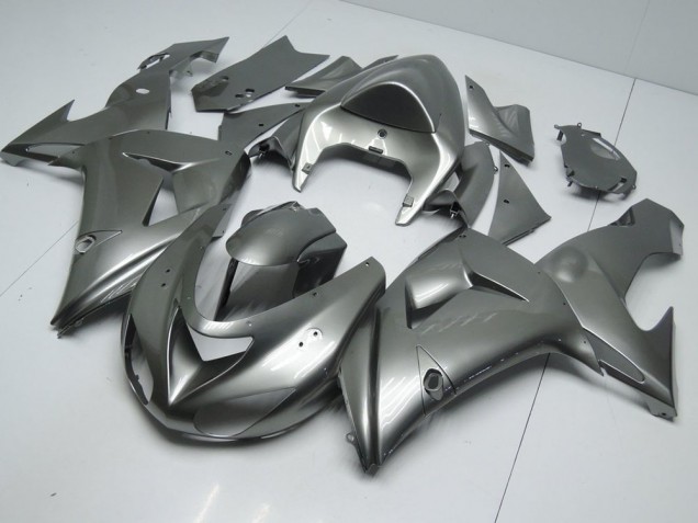 Brilhante Cinzento Carenagem ZX10R 2006-2007 Brilhante Cinzento Carenagem ZX10R 2006-2007