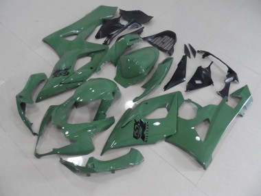 Brilhante Exército Verde Carenagem GSXR 1000 K5 2005-2006