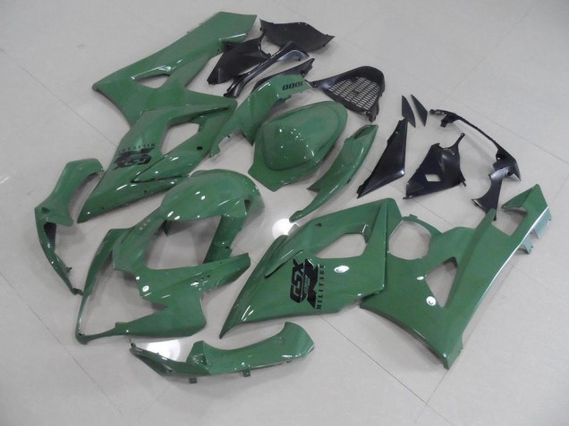 Brilhante Exército Verde Carenagem GSXR 1000 K5 2005-2006 Brilhante Exército Verde Carenagem GSXR 1000 K5 2005-2006