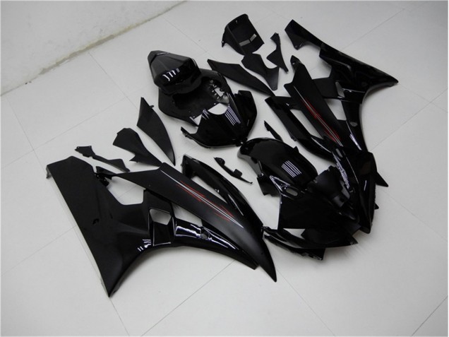 Brilhante Preto Fosco Carenagem R6 2006-2007 Brilhante Preto Fosco Carenagem R6 2006-2007