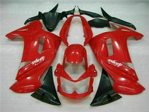 Brilhante Vermelho Carenagem EX650 2006-2008 Brilhante Vermelho Carenagem EX650 2006-2008