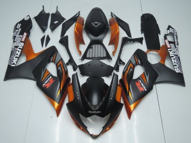 Castanho & Preto Fosco Carenagem GSXR 1000 K5 2005-2006
