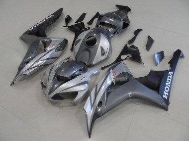 Cinzento Prata & Preto Fosco Carenagem CBR 1000RR 2006-2007