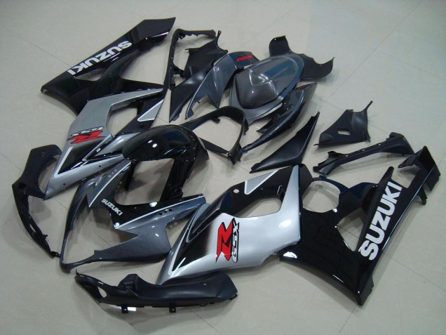 Cinzento Preto Prata Carenagem GSXR 1000 K5 2005-2006 Cinzento Preto Prata Carenagem GSXR 1000 K5 2005-2006