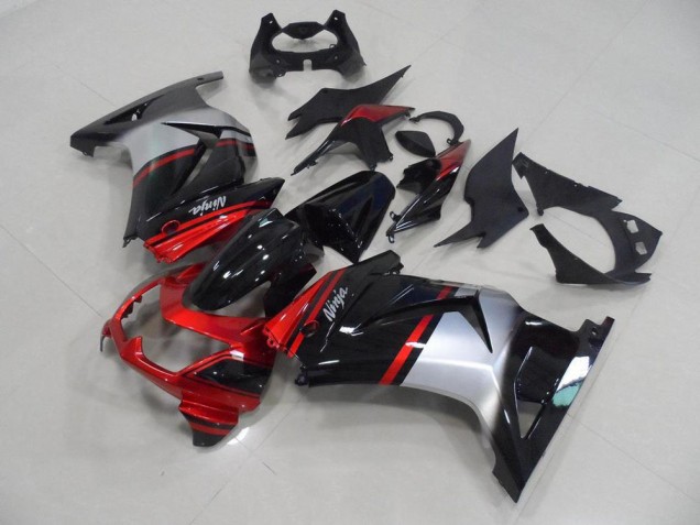 Doce Vermelho Preto Prata Carenagem ZX 250R 2008-2012 Doce Vermelho Preto Prata Carenagem ZX 250R 2008-2012