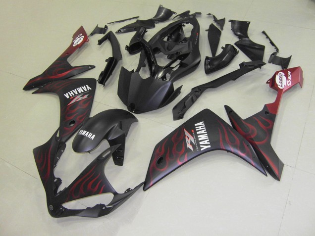 Fosco Vermelho Chama Carenagem R1 2007-2008 Fosco Vermelho Chama Carenagem R1 2007-2008