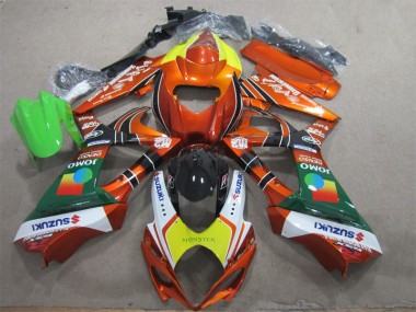 Laranja Amarelo Monster Carenagem GSXR 1000 K7 2007-2008