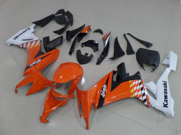 Laranja & Branco Carenagem ZX10R 2008-2010