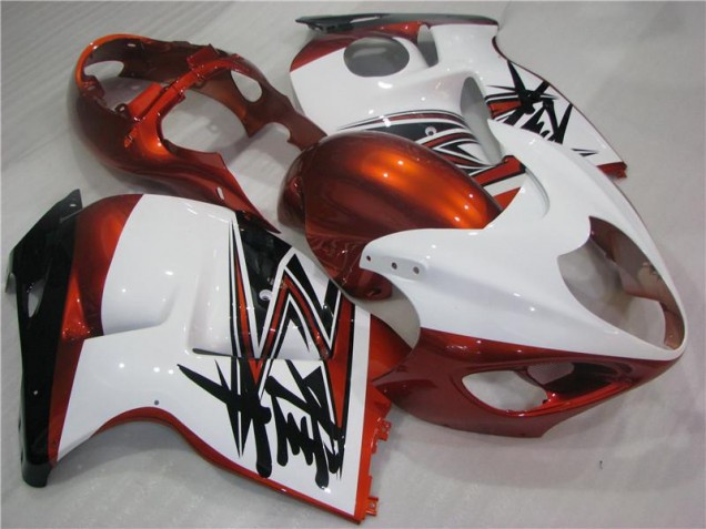 Laranja Branco Preto Carenagem GSXR 1300 Hayabusa 1996-2007 Laranja Branco Preto Carenagem GSXR 1300 Hayabusa 1996-2007
