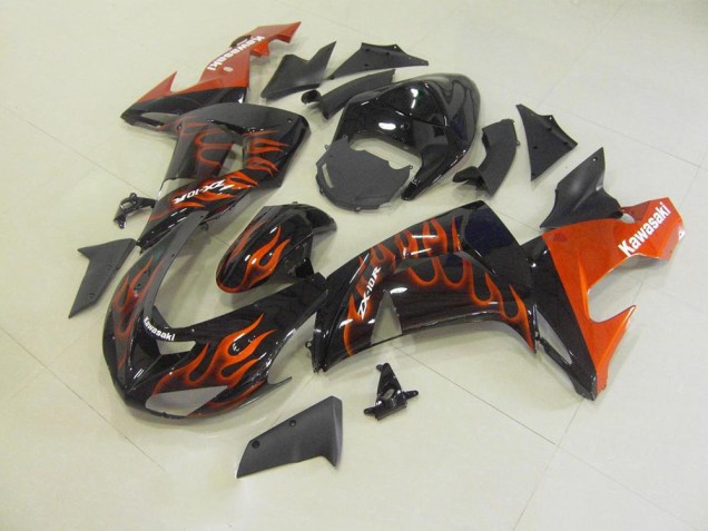 Laranja Chama Carenagem ZX10R 2006-2007 Laranja Chama Carenagem ZX10R 2006-2007