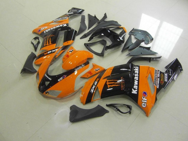 Laranja Monster Carenagem ZX6R 2007-2008 Laranja Monster Carenagem ZX6R 2007-2008