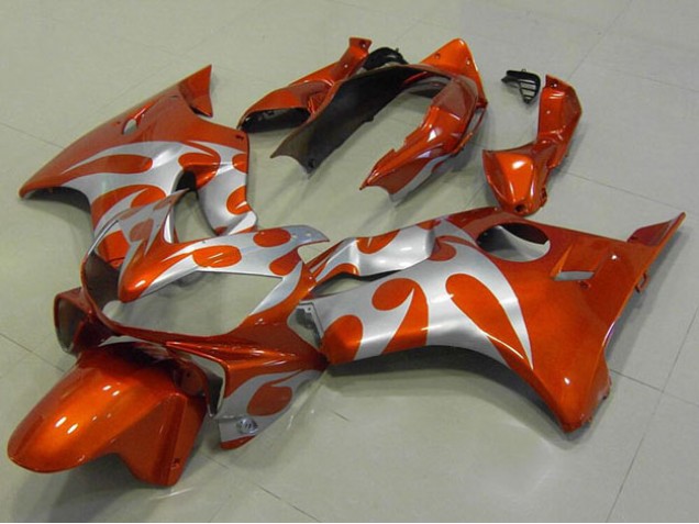 Laranja Prata Carenagem CBR 600 F4i 2004-2007 Laranja Prata Carenagem CBR 600 F4i 2004-2007