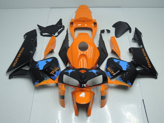 Laranja Preto Abs Kit Carenagem & Plásticos CBR 600RR 2005-2006 Laranja Preto Abs Kit Carenagem & Plásticos CBR 600RR 2005-2006