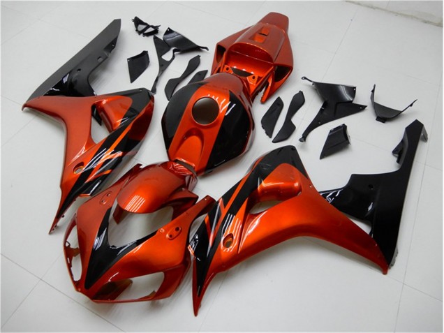 Laranja Preto Carenagem CBR 1000RR 2006-2007 Laranja Preto Carenagem CBR 1000RR 2006-2007
