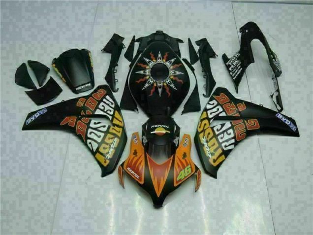 Laranja Preto Carenagem CBR 1000RR 2008-2011 Laranja Preto Carenagem CBR 1000RR 2008-2011