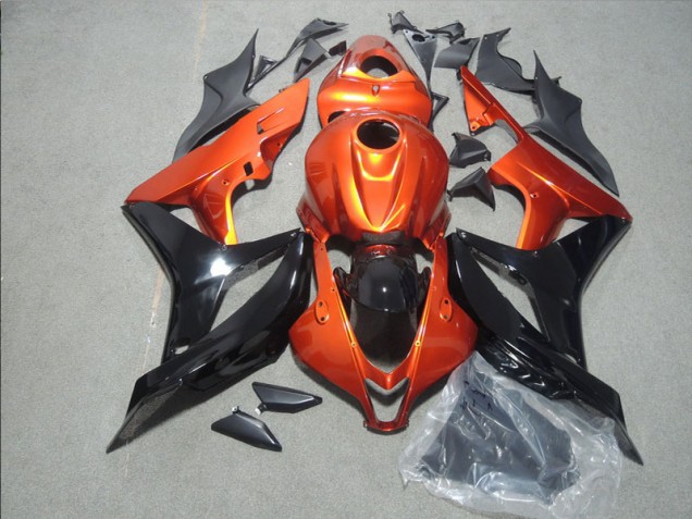 Laranja Preto Carenagem CBR 600RR 2007-2008 Laranja Preto Carenagem CBR 600RR 2007-2008