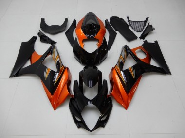 Laranja Preto Carenagem GSXR 1000 K7 2007-2008