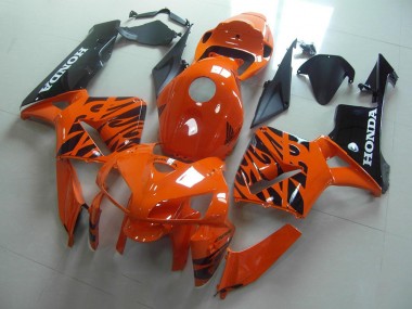 Laranja Preto Chama Carenagem CBR 600RR 2005-2006