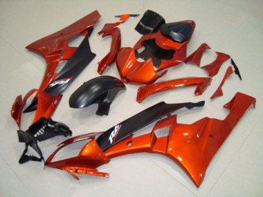 Laranja Preto Fosco Abs Kits Completos Carenagem R6 2006-2007