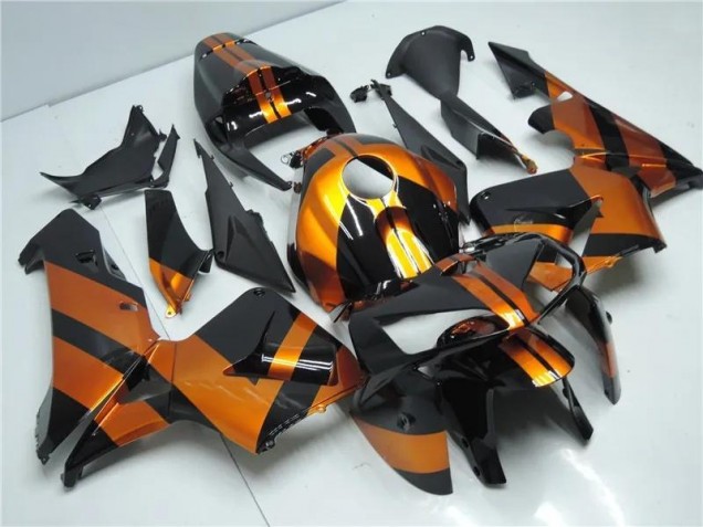 Laranja Preto Kit Carenagem CBR 600RR 2005-2006 Laranja Preto Kit Carenagem CBR 600RR 2005-2006