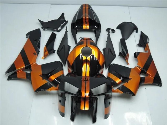 Laranja Preto Kit Carenagem CBR 600RR 2005-2006 Laranja Preto Kit Carenagem CBR 600RR 2005-2006