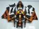 Laranja Preto Kit Carenagem CBR 600RR 2005-2006 Laranja Preto Kit Carenagem CBR 600RR 2005-2006