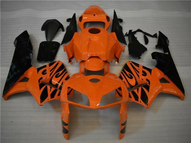 Laranja Preto Kits Carenagem CBR 600RR 2005-2006 Laranja Preto Kits Carenagem CBR 600RR 2005-2006
