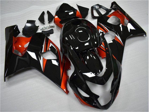 Laranja Preto Kits Carenagem GSXR 600 / 750 K4 2004-2005 Laranja Preto Kits Carenagem GSXR 600 / 750 K4 2004-2005