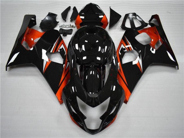Laranja Preto Kits Carenagem GSXR 600 / 750 K4 2004-2005 Laranja Preto Kits Carenagem GSXR 600 / 750 K4 2004-2005