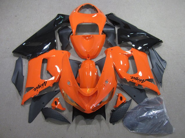 Laranja Preto Ninja Carenagem & Plástico ZX6R 2005-2006 Laranja Preto Ninja Carenagem & Plástico ZX6R 2005-2006