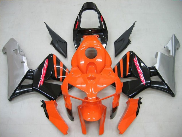 Laranja Preto Plástico CBR 600RR 2005-2006 Laranja Preto Plástico CBR 600RR 2005-2006