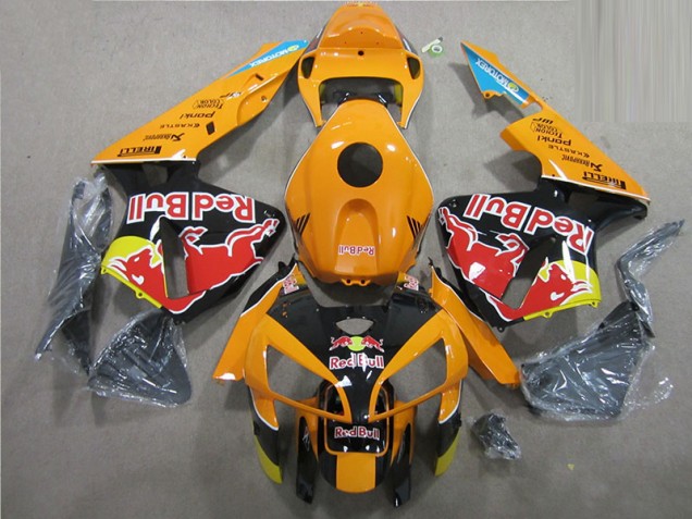 Laranja Preto Red Bull Carenagem CBR 600RR 2005-2006 Laranja Preto Red Bull Carenagem CBR 600RR 2005-2006