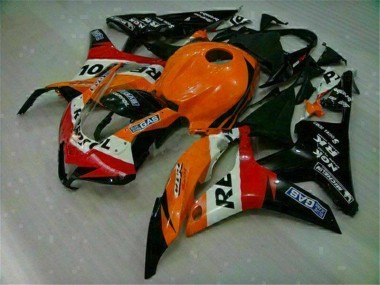 Laranja Preto Repsol Injeção Kit Carenagem CBR 600RR 2007-2008