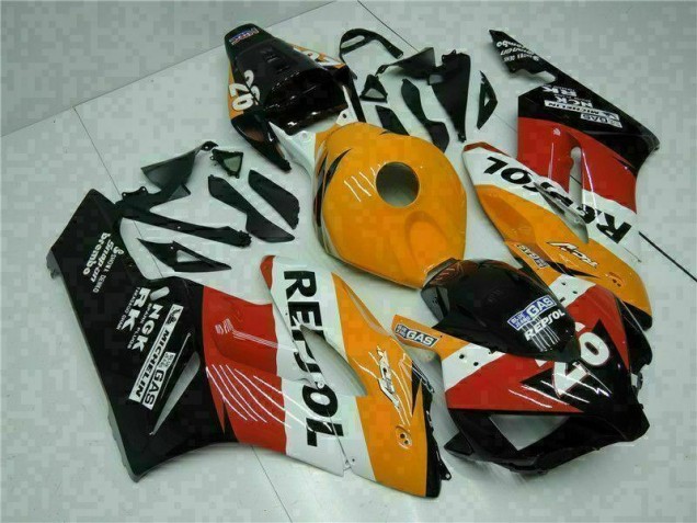 Laranja Preto Repsol Kit Completo Carenagem CBR 1000RR 2004-2005 Laranja Preto Repsol Kit Completo Carenagem CBR 1000RR 2004-2005
