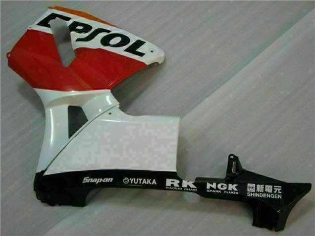 Laranja Preto Repsol Kit Completo Carenagem CBR 600RR 2005-2006 Laranja Preto Repsol Kit Completo Carenagem CBR 600RR 2005-2006