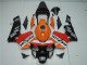 Laranja Vermelho Preto Repsol Carenagem CBR 600RR 2003-2004 Laranja Vermelho Preto Repsol Carenagem CBR 600RR 2003-2004