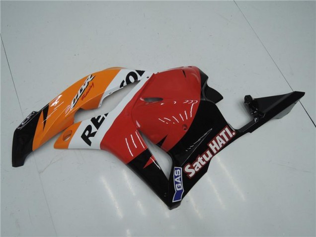 Laranja Vermelho Preto Repsol Carenagem CBR 600RR 2009-2012 Laranja Vermelho Preto Repsol Carenagem CBR 600RR 2009-2012