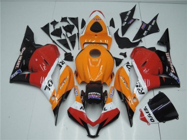 Laranja Vermelho Preto Repsol Carenagem CBR 600RR 2009-2012