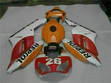 Laranja Vermelho Repsol 26 Carenagem CBR 1000RR 2004-2005