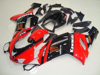 Monster Vermelho Carenagem ZX6R 2007-2008