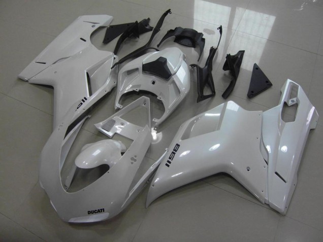 Pear Branco Preto Decalques Carenagem Ducati 848 1098 1198 2007-2014