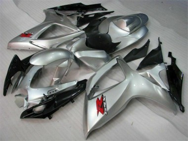 Prata Abs Kit Completos Carenagem GSXR 600 / 750 K6 2006-2007