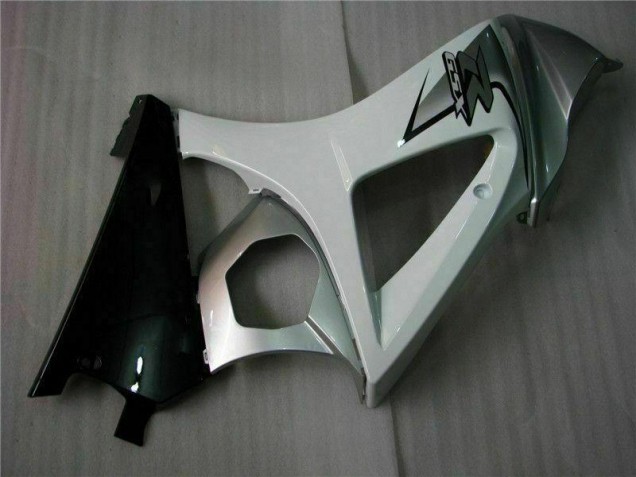 Prata Branco Carenagem GSXR 1000 K7 2007-2008 Prata Branco Carenagem GSXR 1000 K7 2007-2008
