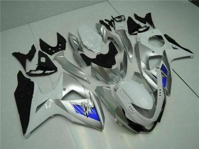 Prata Branco Carenagem GSXR 1000 K9 2009-2016