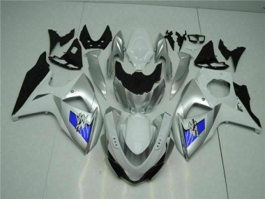 Prata Branco Carenagem GSXR 1000 K9 2009-2016